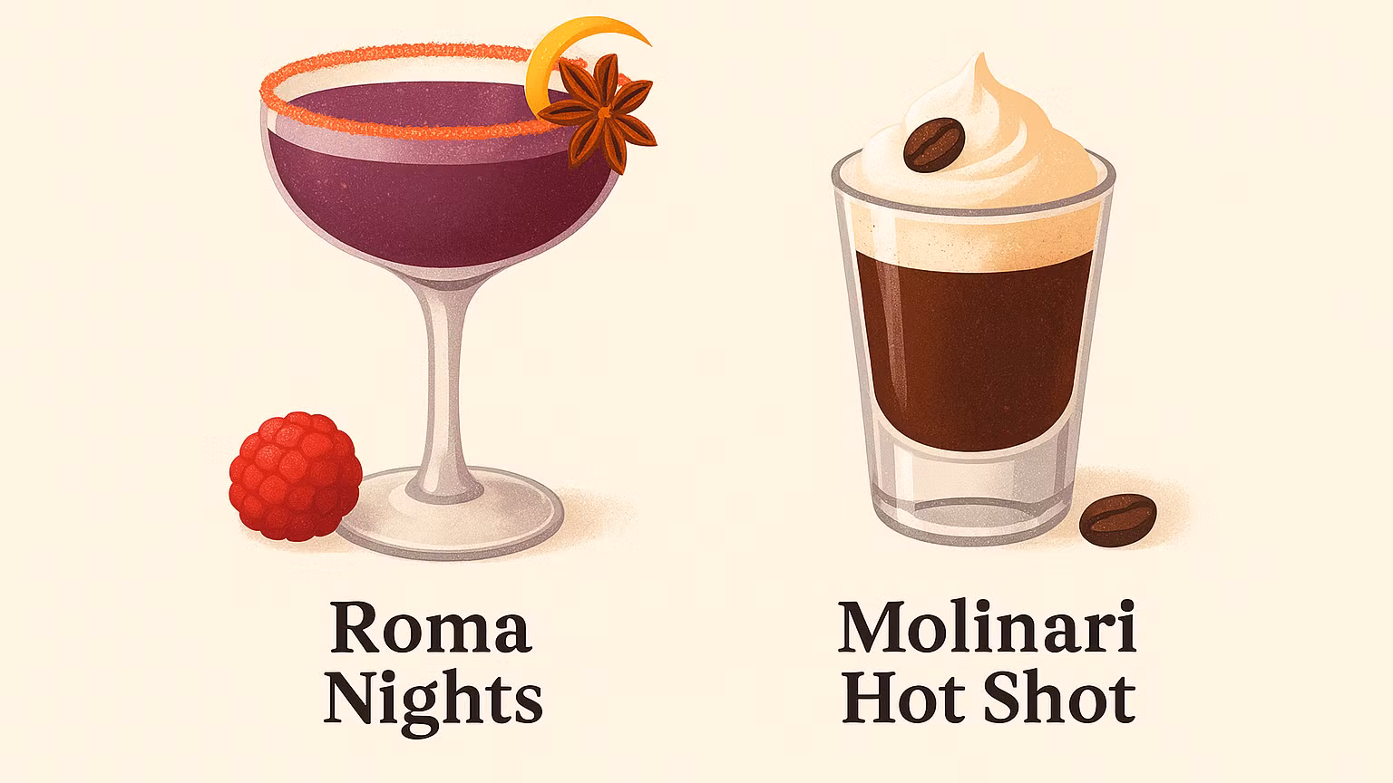 George Kahkejian vinner Molinari 80-årstävlingen med drinken Roma Nights!